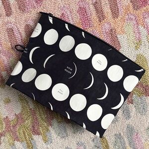 BAGGU Medium Go Pouch in Night Sky (celestial skies) NWOT Phases of the Moon